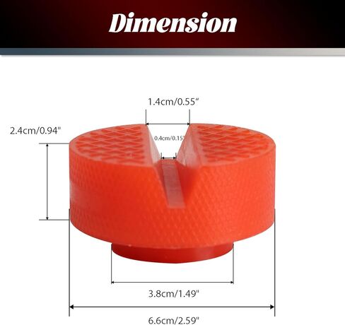 Polyethylene Jack Pad for Trolley Floor Jack Disk Pad Adapter Pinch Weld Jack Adapter Anti-Slip Rail Frame Support Block Jack Stands Pads,2Pcs,Red in Saudi Arabia
