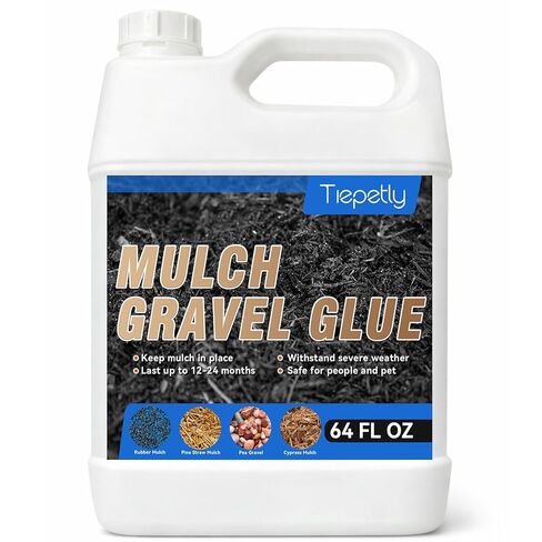 64oz غراء الصخور والحصى، غراء الحصى عالي التحمل للمناظر الطبيعية، مثبت المهاد الاحترافي ولاصق المهاد للتآكل والمقاومة على المدى الطويل، يؤمن الممرات والحدائق والباحات (64oz) in Kuwait