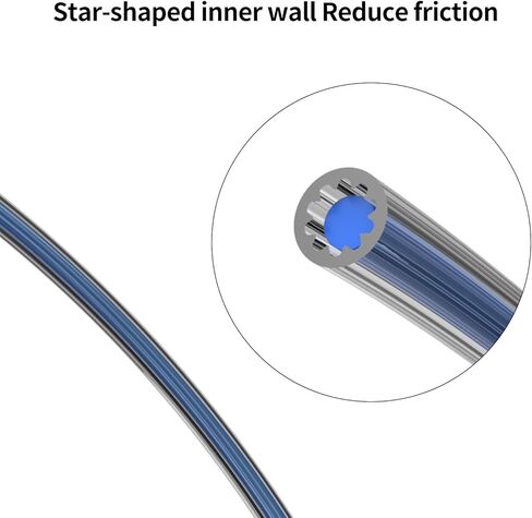 FYSETC PTFE Tube Upgraded for Printer Accessories: 157 in 2.5 x 4mm OD Flower-shaped Cross-section Design Fast Printing Temperature 500℉ for 1.75mm Filament K1 Max K1C Ender 3 V3 Plus 5 Max K2 Plus in Saudi Arabia