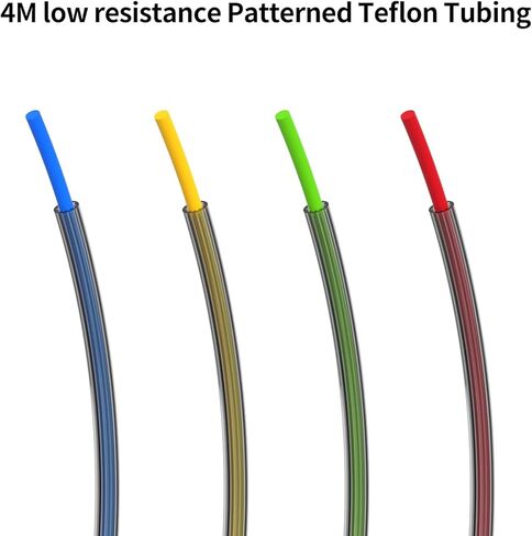 FYSETC PTFE Tube Upgraded for Printer Accessories: 157 in 2.5 x 4mm OD Flower-shaped Cross-section Design Fast Printing Temperature 500℉ for 1.75mm Filament K1 Max K1C Ender 3 V3 Plus 5 Max K2 Plus in Saudi Arabia