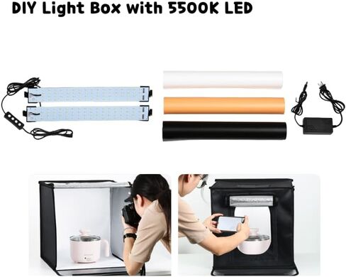 DIY Photo Studio for Screen Printing, Cyanotype, Plant Growth, UV Curing, Shoe Icing Box Make Yellow/Oxidized Soles White, 3D Printer Curing Enclosure, 3-Minute Assembly (No Light Source) in Saudi Arabia