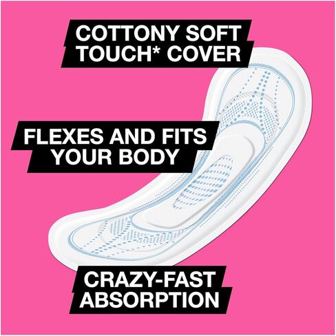 فوط U من Kotex Security فائقة النحافة، عادية، 60 قطعة (عبوة من 4 قطع) in Saudi Arabia