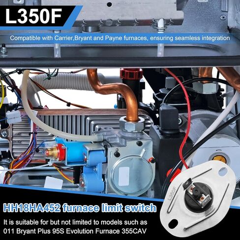 HH18HA495 مفتاح حد الفرن L350F لأنظمة التدفئة والتهوية وتكييف الهواء - قطعة واحدة in Kuwait