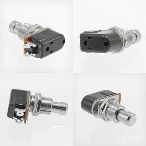 2 حزمة من مفتاح القدم اللحظي، إيقاف (تشغيل) SPST 2Pin 12 مم/0.47 بوصة مفتوح عادة ناعم الملمس وشديد التحمل، زر ضغط على زر القدم لدواسة تأثير الجيتار in Kuwait