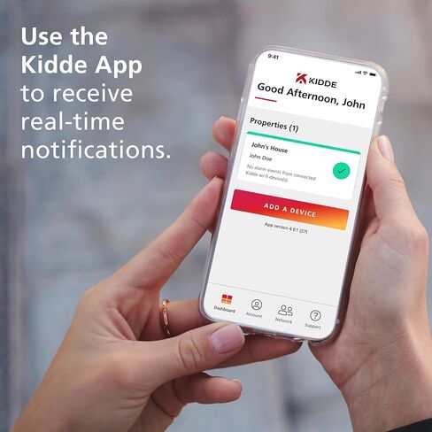 Kidde Smart Smoke & Carbon Monoxide Detector, WiFi, Alexa Compatible Device, Hardwired w/Battery Backup, Voice & App Alerts in Saudi Arabia