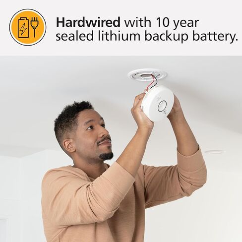 Kidde Smart Smoke & Carbon Monoxide Detector, WiFi, Alexa Compatible Device, Hardwired w/Battery Backup, Voice & App Alerts in Saudi Arabia