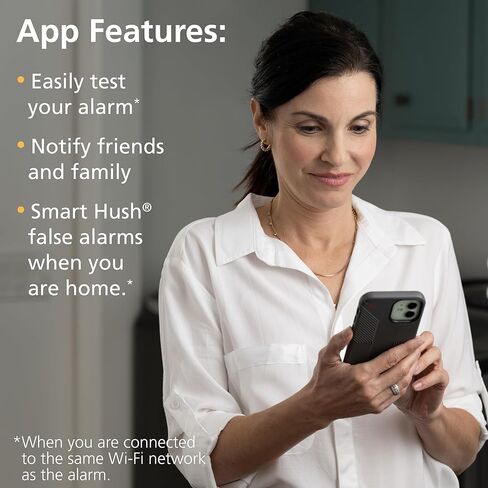 Kidde Smart Smoke & Carbon Monoxide Detector, WiFi, Alexa Compatible Device, Hardwired w/Battery Backup, Voice & App Alerts in Saudi Arabia