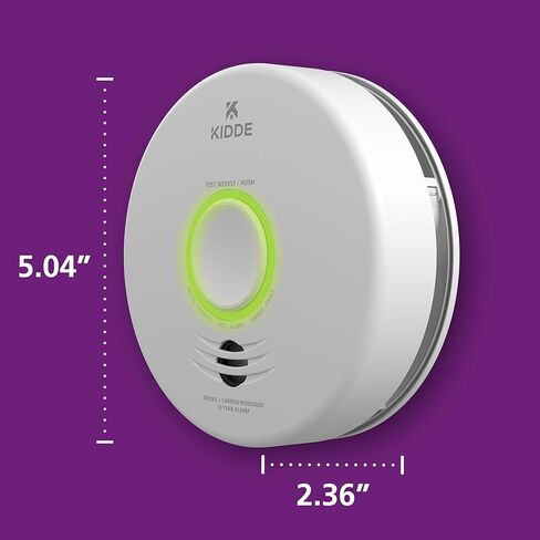 Kidde Smart Smoke & Carbon Monoxide Detector, WiFi, Alexa Compatible Device, Hardwired w/Battery Backup, Voice & App Alerts in Saudi Arabia