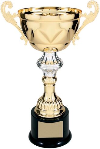 Decade Awards Cup Trophy, Gold and Silver | Engraved Metal Corporate Cup Award - Customize Now in Saudi Arabia