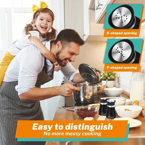 Salt And Pepper Shakers Set, 4 0z Glass Bottom Salt And Pepper Jars With Stainless Steel Lid For Kitchen Cooking Table, RV, Camp, BBQ Refillable Design,Spice Shakers, kitchen Utensils in Saudi Arabia