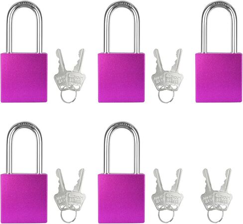 5PCS Outdoor Padlock Aluminum Set Weatherproof Heavy Duty Lock for Storage Electrical Lockout Kit in Saudi Arabia