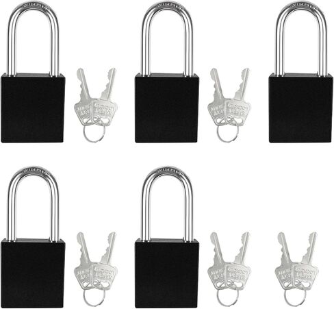 5PCS Outdoor Padlock Aluminum Set Weatherproof Heavy Duty Lock for Storage Electrical Lockout Kit in Saudi Arabia
