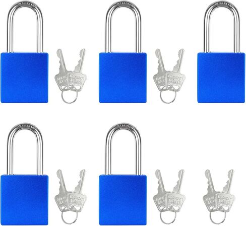 5PCS Outdoor Padlock Aluminum Set Weatherproof Heavy Duty Lock for Storage Electrical Lockout Kit in Saudi Arabia