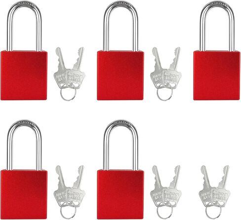 5PCS Outdoor Padlock Aluminum Set Weatherproof Heavy Duty Lock for Storage Electrical Lockout Kit in Saudi Arabia