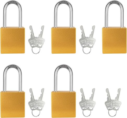 5PCS Outdoor Padlock Aluminum Set Weatherproof Heavy Duty Lock for Storage Electrical Lockout Kit in Saudi Arabia