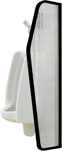 Gold Wall-Mounted Urinal for Men's Restrooms - Commercial Bathroom Privacy Partition Divider (35x90cm/13.7x35.4in) - Elegant Solution for Restroom Upgrades in Saudi Arabia