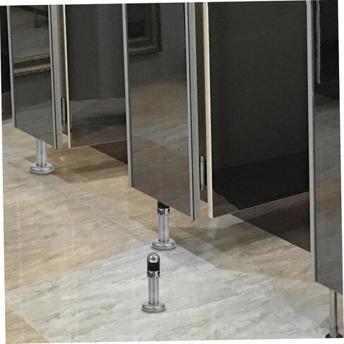 2 Pcs Bathroom Partition Hardware Support Kickstand for Restroom Partition Toilet Partition Accessories Toilet Partition Hardware Cut off Tripod Stainless Steel in Saudi Arabia