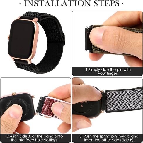 6 قطع من القماش المتوافق مع سوار ساعة الجولف Garmin Approach S44 S50 S12 S40 S42، حزام بديل ناعم مسامي سريع الفك مع إغلاق آمن in Kuwait