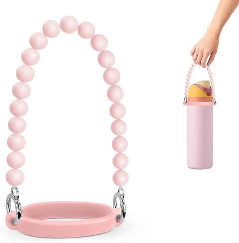 Bead Water Bottle Handle Strap Compatible with Owala 24oz 32oz 40oz, Stylish Charm Handle Strap for Daily Use in Saudi Arabia