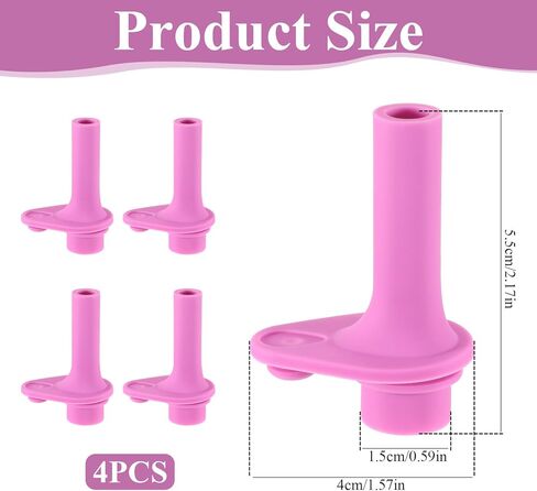 4 PCS Replacement Bite Valve for Zak Designs Kelso 15 oz, Silicone Cup Replacement Parts Reusable Straw for Zak Kids Straw Cups Accessories, Pink in Saudi Arabia