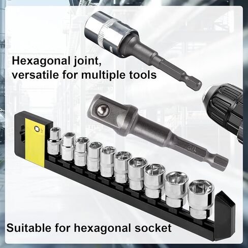 SmallCat 2 PCS 1/2 inch Impact Socket Adapter, Extension Adapter Bits for Impact Driver, Impact Driver Power Bits Set for 1/4-Inch Hex Shank Power Drill for Workplace, Automotive DIY in Saudi Arabia