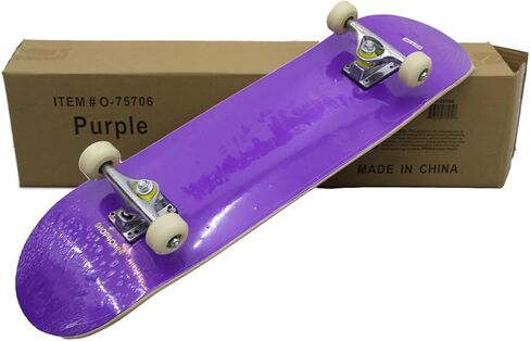 Sports Complete Full Size Standard Maple Deck Skateboard (Purple) in Saudi Arabia