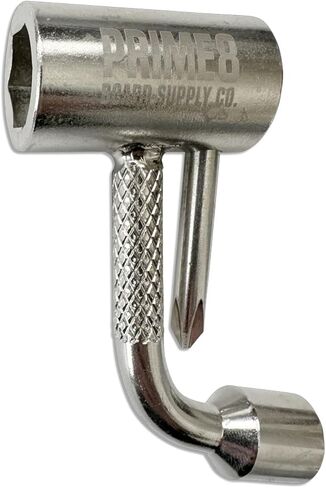 Prime8 Skateboard Tool Coil Pocket Sized - Silver in Saudi Arabia