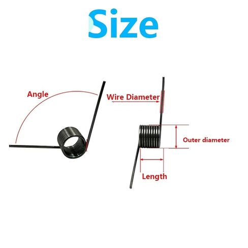 V-Shaped Helical Torsion 10 Pieces Wire Diameter 1.0mm 65Mn Steel V-Shaped Helical Torsion Spring Angle 60 90 120 180 Degrees(3mm(3 laps),9.5MM(10PCS)_1.0MM(120 Degrees)) in Saudi Arabia