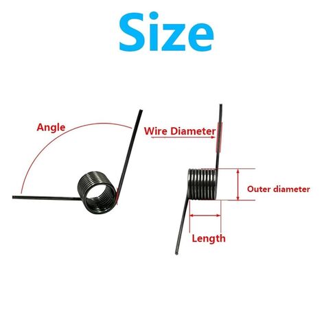 V-Shaped Helical Torsion V-Shaped Helicaltorsio Ring 65Mn Steel Helical Torsion Spring Wire Diameter 1.2mm Angle 60 90 120 180 Degrees 2Pieces(10.8mm (120 Degrees),7.5MM_1.2MM) in Saudi Arabia