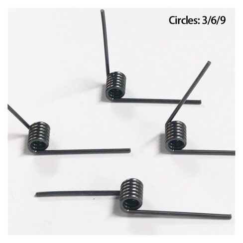 V-Shaped Helical Torsion 65Mn Steel Torsion Spring Wire Diameter 0.6 Angle 60 90 120 180 Degrees V-Shaped Spiral Hairpin Clip 10 Pcs(5.4mm(9 laps),3MM(10PCS)_0.6MM(120 Degrees)) in Saudi Arabia