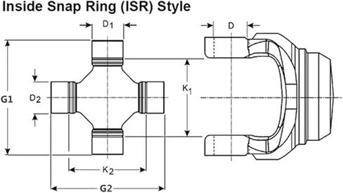 1PCS 30X88 BJ212 U-Joints Universal Joints Bearing Inside snap Ring Style de cardan Cross in Saudi Arabia
