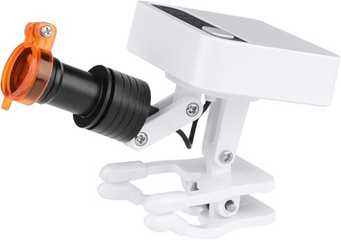 Cordless 5W LED Headlight LED Light Clip on Lamp Spot Headlamp 4 Levels Brightness Adjustable 2 Batteries for Magnifer Loupes Glasses in Saudi Arabia