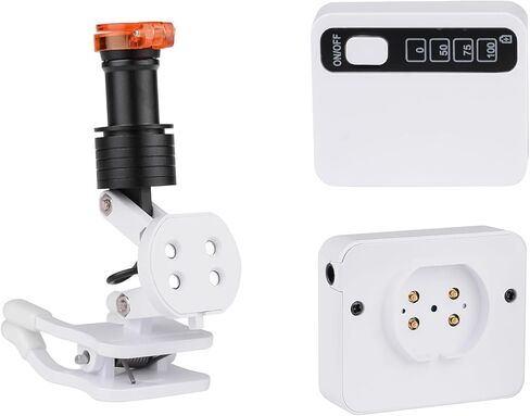 Cordless 5W LED Headlight LED Light Clip on Lamp Spot Headlamp 4 Levels Brightness Adjustable 2 Batteries for Magnifer Loupes Glasses in Saudi Arabia