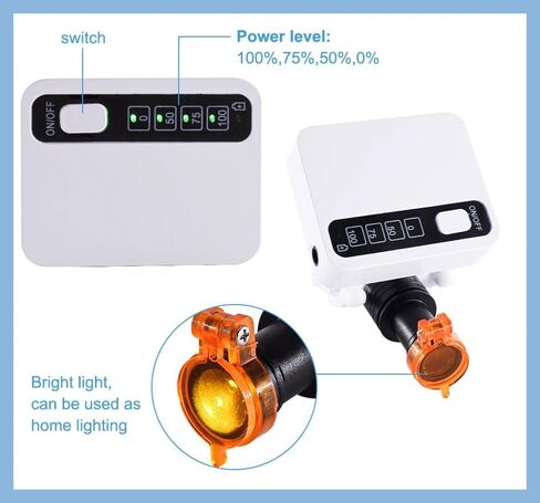 Cordless 5W LED Headlight LED Light Clip on Lamp Spot Headlamp 4 Levels Brightness Adjustable 2 Batteries for Magnifer Loupes Glasses in Saudi Arabia