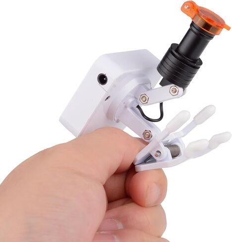 Cordless 5W LED Headlight LED Light Clip on Lamp Spot Headlamp 4 Levels Brightness Adjustable 2 Batteries for Magnifer Loupes Glasses in Saudi Arabia