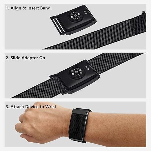 محول حزام الساعة متوافق مع Amazfit Helio Ring وWhoop 4.0 - حامل معدني لحزام المعصم قابل للتحويل in Kuwait