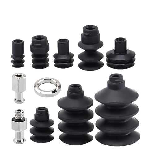 ZP2-J Series ZP2-06/09/14/16JN/S ZP2-B10/15/25/30JN/S Multi-Layer for Curved Surfaces Pneumatic Vacuum Suction Sucker(ZP2-25J-R,White) in Saudi Arabia