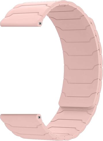 أربطة سيليكون مغناطيسية 22 مم لـ Garmin Venu 4/Venu 3 45 مم/Venu 2/Vivoactive 4، سوار معصم بديل رياضي مقاوم للماء لـ Garmin Forerunner 570 47 مم/ 265/255/ 255 موسيقى - أسود برتقالي in Kuwait