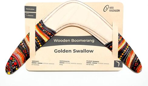 Wooden Boomerang That Comes Back – Beginner-Friendly Outdoor Sport – Durable Wood Boomerang for Adults & Kids, 11.6 Inch, 50-65 ft Flight Range (Model: 2W-mini) in Saudi Arabia