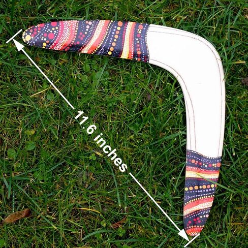 Wooden Boomerang That Comes Back – Beginner-Friendly Outdoor Sport – Durable Wood Boomerang for Adults & Kids, 11.6 Inch, 50-65 ft Flight Range (Model: 2W-mini) in Saudi Arabia
