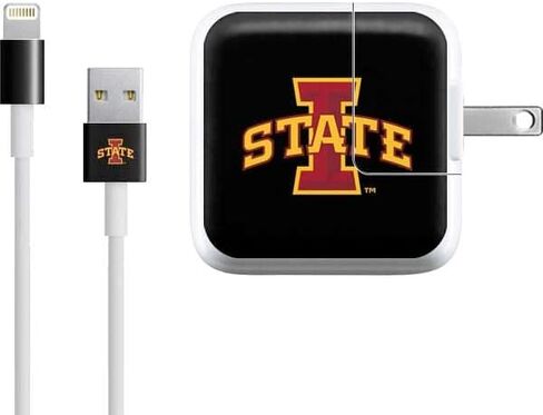 Skinit Decal Other Skin Compatible with iPad Charger (10W USB) - Officially Licensed College Iowa State Black Design in Saudi Arabia