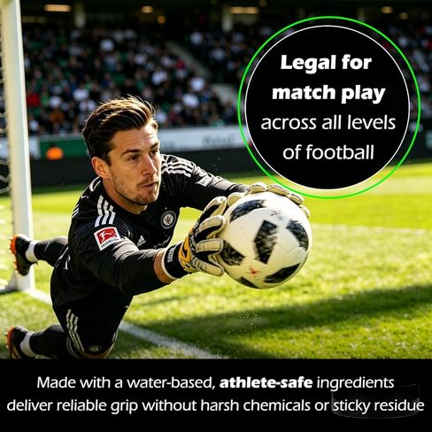 Goalie Grip Spray for Goalkeeper Gloves (120ml), Soccer Football Glove Spray to Enhance Grip & Stickiness, Grip Spray for Latex Palms, Boost Grip & Control in Wet or Dry Conditions in Saudi Arabia