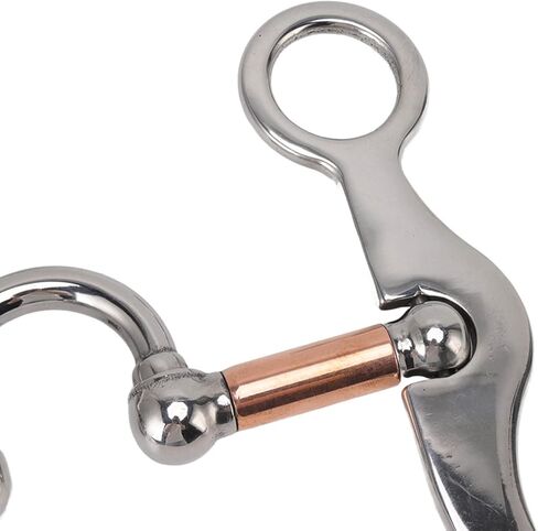 Horse Mouth Bit, Professional Equine Correction Bit, 5" Horse Bit Western Snaffle, Horse Mouth Bit Roller, Thickeness Stainless Steel Snaffle Bits for Horse Bridle in Saudi Arabia