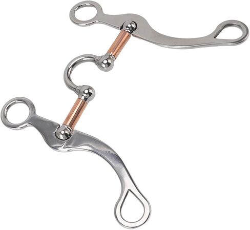 Horse Mouth Bit, Professional Equine Correction Bit, 5" Horse Bit Western Snaffle, Horse Mouth Bit Roller, Thickeness Stainless Steel Snaffle Bits for Horse Bridle in Saudi Arabia