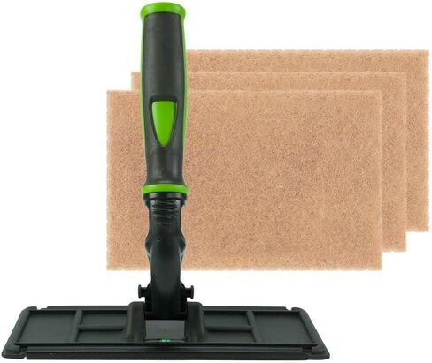 طقم تنظيف النوافذ Xero Green Techno Pad مع وسادات فرك من خشب الجوز in Kuwait