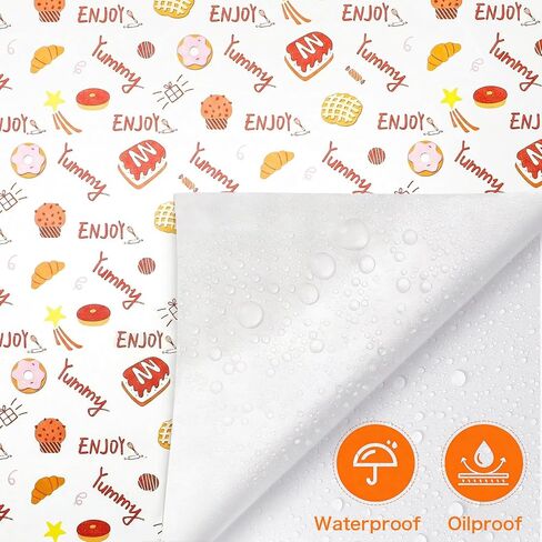 30 Pack Bakery Boxes with Window, 9.5"×6"×3" Cookies Box with Wax Paper, Paperboard Pie Cake Treat Boxes with 30 Stickers, Bakery Gift Box Container for Dessert Mini Cake Pastry Birthday in Saudi Arabia
