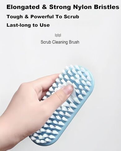 فرشاة تنظيف للتنظيف - 3 عبوات من فرش التنظيف، فرشاة تنظيف منزلية متعددة الأغراض شديدة التحمل مع شعيرات صلبة، فرشاة تنظيف مريحة للإمساك بحوض الاستحمام وأرضية السجاد والمزيد in Kuwait