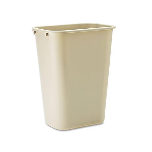 Rubbermaid RCP295700BG 10.25 Gallon Swing-Lid Plastic Wastebasket, Black, 1 Each in Saudi Arabia