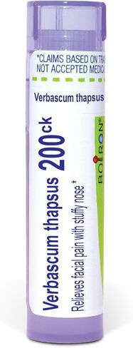 Boiron Verbascum Thapsus 200CK Homeopathic Medicine for Facial Pain with Stuffy Nose - 80 Pellets in Saudi Arabia