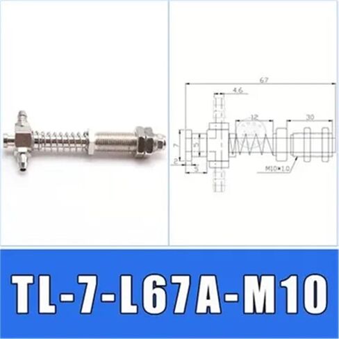 1pcs Manipulator Accessories Vacuum Suction Cup Connecting Rod Support L50M10(TL-7-L67A-M10) in Saudi Arabia